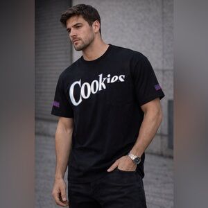 Full clip cotton Jersey SS pocket knit with artwork